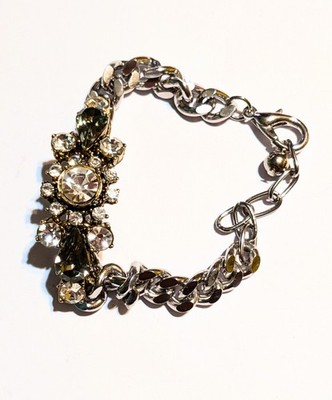 Rhinestone Crystal Bracelet Chain Link (A121)
