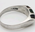 Taxco Sterling Silver Vintage Tiger's Eye & Malachite Inlay Ring Size 8.5 — photo 10