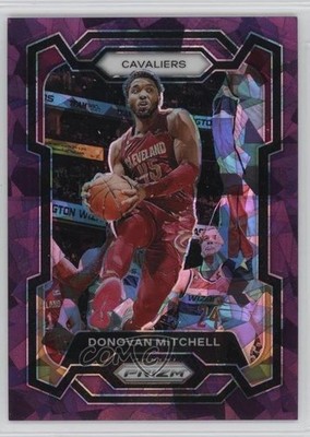 2023-24 Panini Prizm Purple Ice Prizm 74/149 Donovan Mitchell #43 18fx