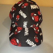 Marvel Spiderman Hat Cap Youth Red Black Spiderman Adjustable Kids Collectible