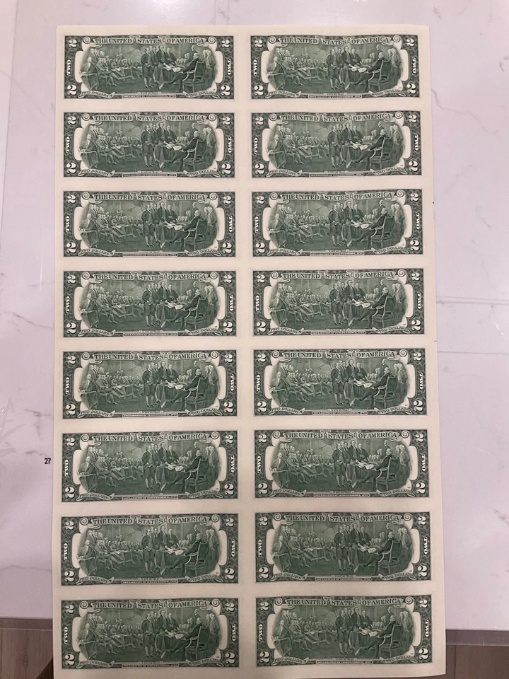 2 Dollar 16 Note sheet 2013 - Image 2 of 4