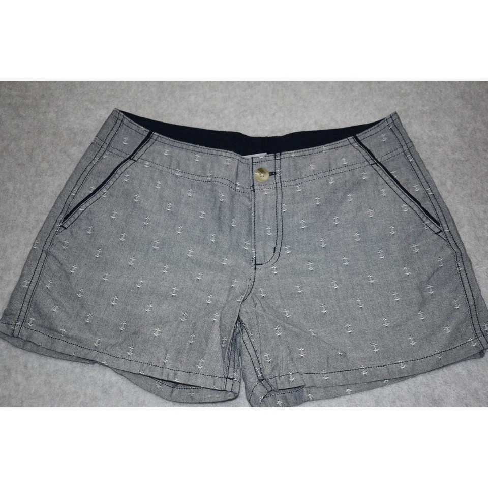 Pantalones Cortos Columbia PFG Mujer Talla 6 Rendimiento Equipo de Pesca Azul Diseño Náutico Foto 2 de 4