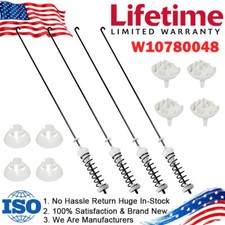 Upgraded W10780048 Washer Suspension Rod Kit For Whirlpool Kenmore WTW4800XQ2
