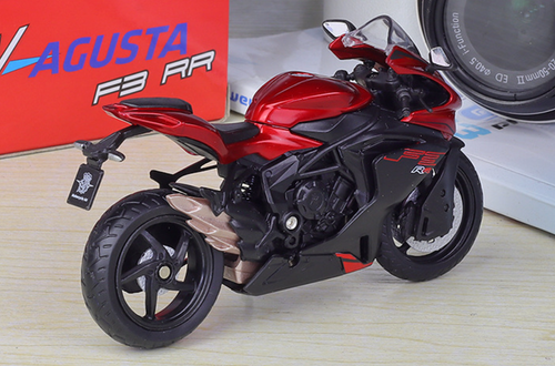 WELLY 1:18 Red MV Agusta F3 RR Racing Sports Model Diecast Metal Motorcycle - Picture 7 of 11