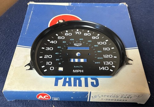 Corvette speedometer Face - 1978-82 - 140 MPH - NOS - GM# 25016833 - Picture 1 of 4