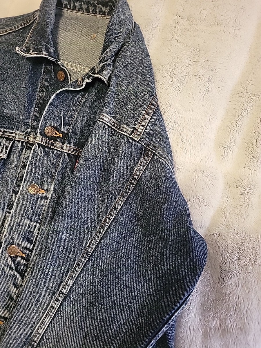 Vintage Levi's Trucker Denim Jacket Acid Wash 80s Made USA 70507