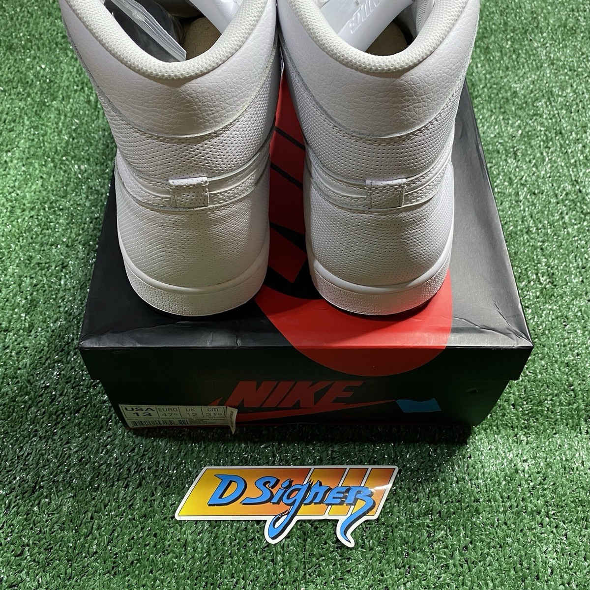 Size 13 - Air Jordan 1 Retro OG High White Perforated for