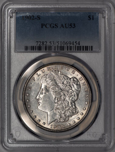 1902-S Morgan Silver Dollar $1 PCGS AU53