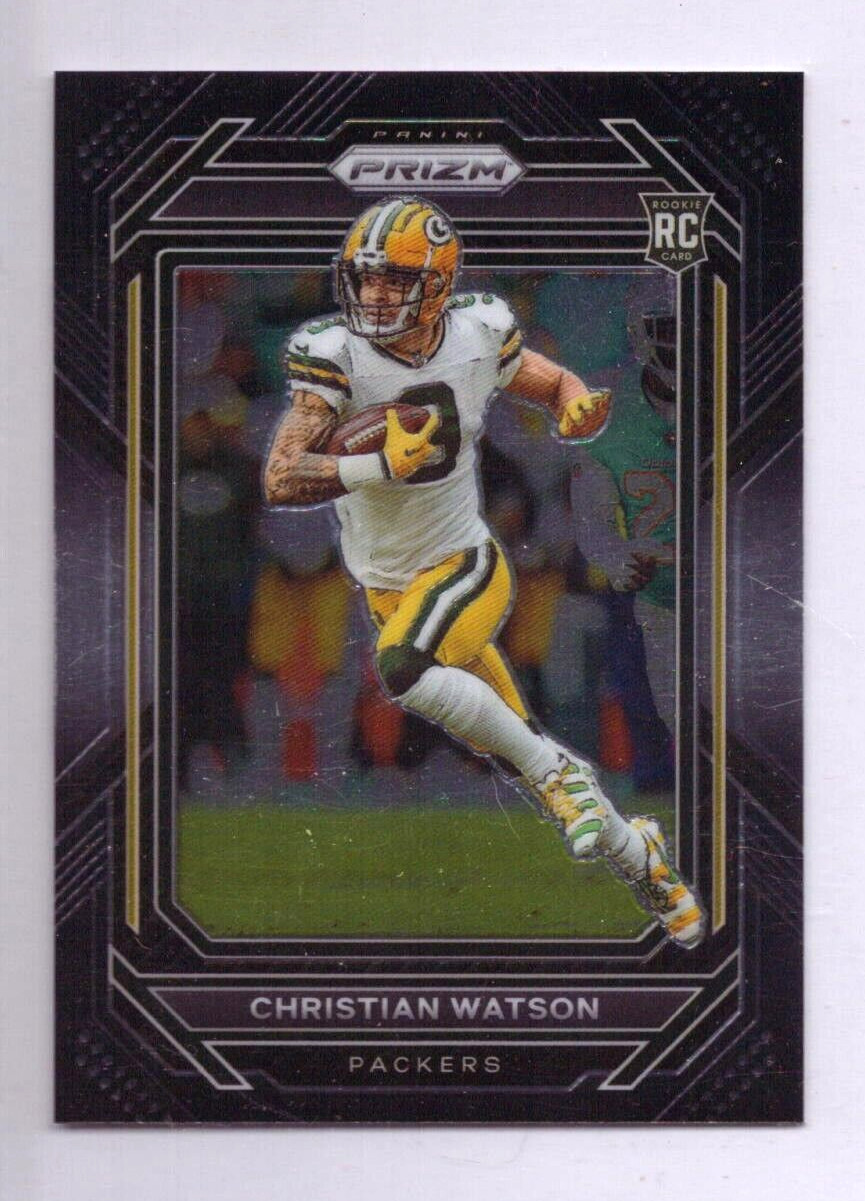 2022 Panini Chronicles - Prizm Black #PB-18 Christian Watson (RC)