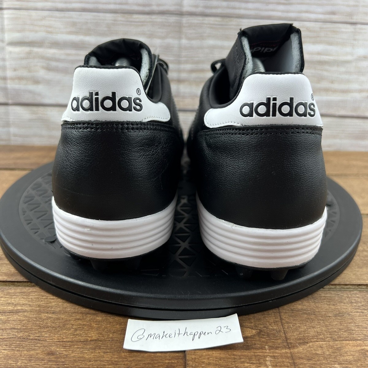 Adidas Mundial Team Black White Turf Soccer Shoes 019228 Men