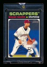 2020 TOPPS HERITAGE MINORS BRAYAN ROCCHIO RC BLANK BACK W/COA GUARDIANS #1/1!