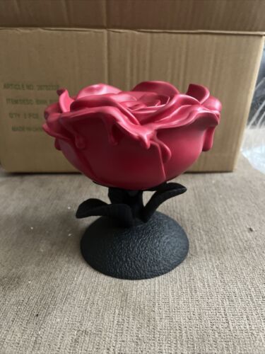 Bath Body Works Dripping Rose Single Wick Candle Pedestal Halloween 2023 Holder - Photo 1/2
