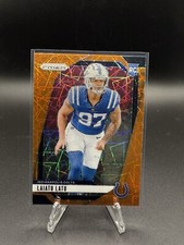 Laiatu Latu (RC) 2024 Panini Prizm - Rookies Lazer Prizm #366