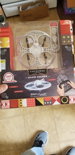 NEW- FAO Schwarz GLOW DRONE Remote Control RC 360° Flip Stunt Drone. 14+ N - Picture 2 of 3