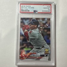 2018 Topps - Rafael Devers #18 Boston Red Sox - RC ROOKIE PSA 10 GEM MINT