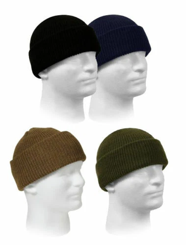 Gorra de Reloj 100% Lana GENUINA MILITAR Invierno Gorro Hecho en EE. UU. ROTHCO  Foto 2 de 4