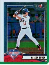2019 USA Baseball Stars and Stripes Longevity RUBY Parallel #55 Karson Bowen 249