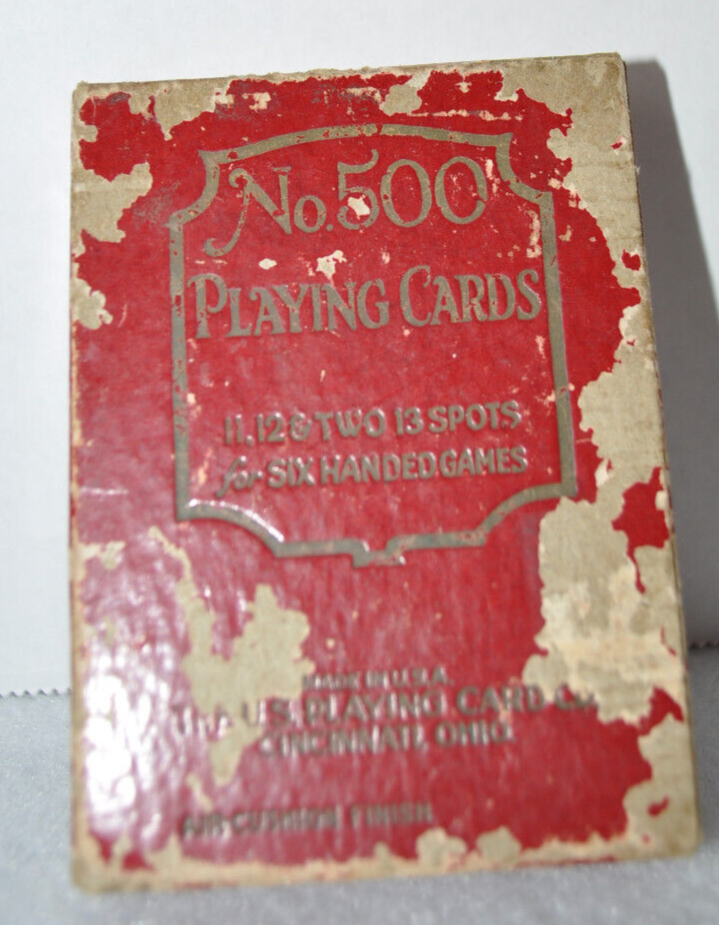 Vintage The US Playing Card Co No 500 Playing Cards 11 12 & 2 13's