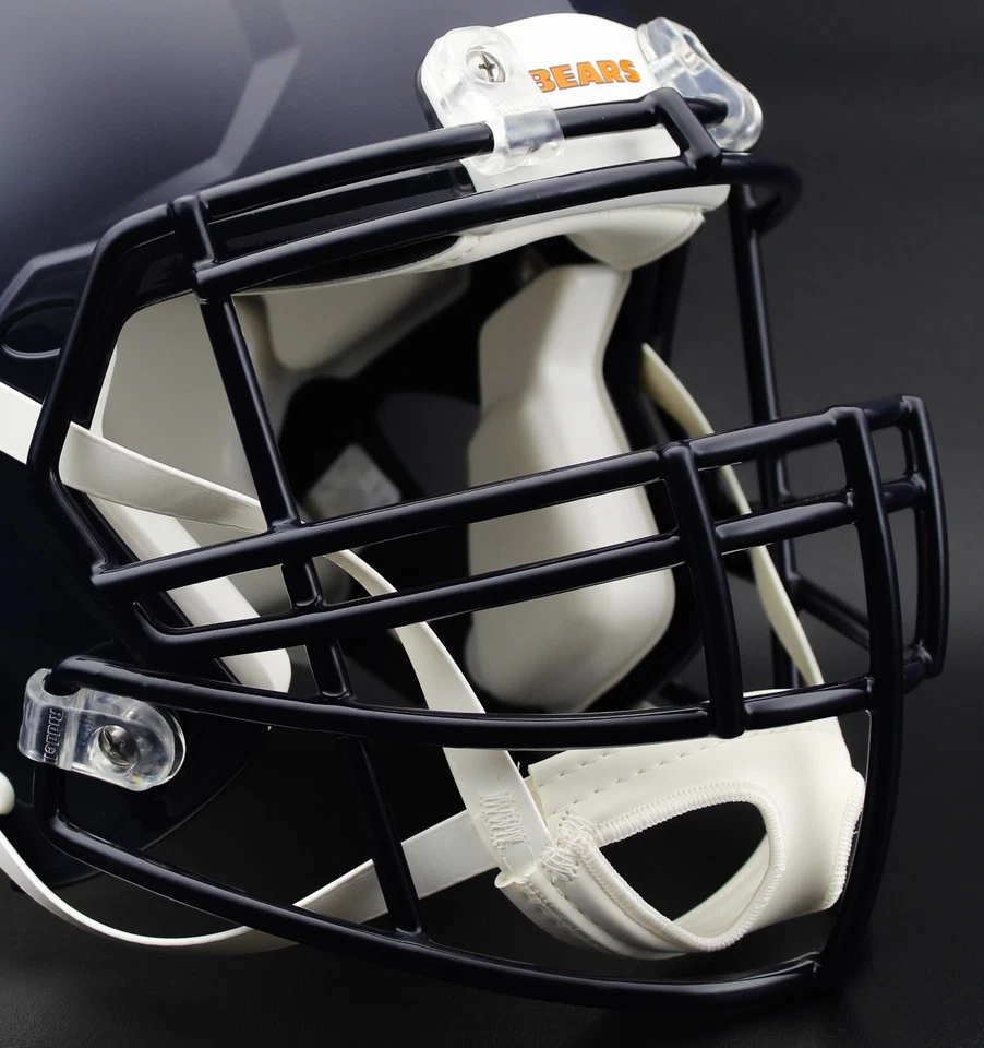 Casco de fútbol americano auténtico CHICAGO BEARS NFL Riddell VELOCIDAD BRIAN URLACHER Foto 4 de 4