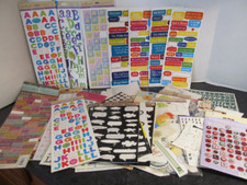 Huge Assortment Lot of Used / Missing Stickers Alphabets/ Journal Stickers