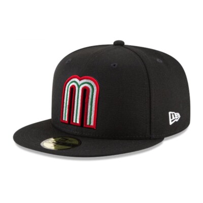 New Era 59FIFTY Fitted Mexico Hat - Mexican National Baseball Team Cap - Black