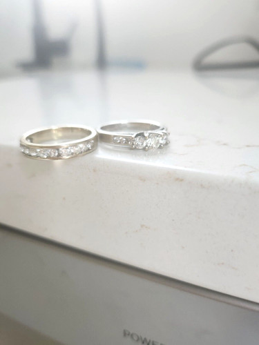 bagues en or 18 k avec diamants pour fiançaille et mariage