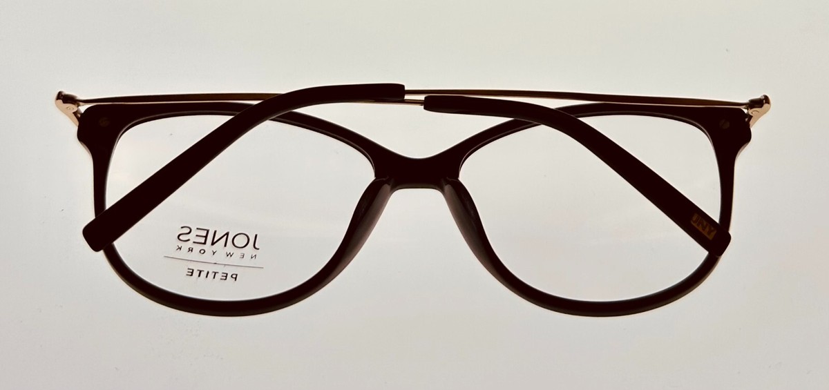 Jones New York Plastic Soft Square Eyewear Frame, Black J763 Jones New York Plastic Soft Square Eyewear Frame, Black J763