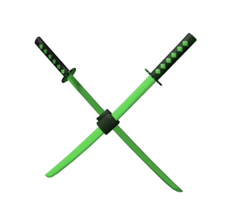 RuRu ✿ handmade15 Robl0x Jade Katana Swordpack Green Ninja Action Series 1/2 Chaser