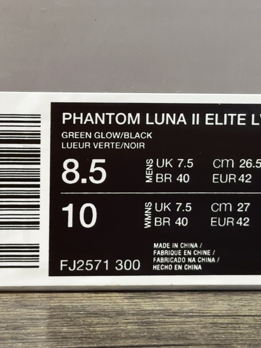 Nike Phantom Luna II Elite LV8 FG “Green Glow” (FJ2571-300 Nike Phantom Luna II Elite LV8 FG “Green Glow” (FJ2571-300