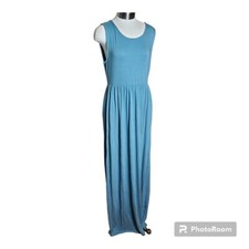 Zenana Outfitters Blue Maxi  Sleeveless Dress Size Large 