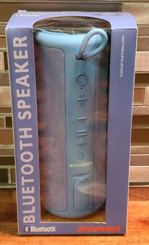 Sylvania Bluetooth Speaker - IPX4 Blue Waterproof Speaker --image