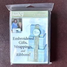 Sewing With Nancy DVD Embroidered Gifts, Wrappings & Ribbons Sewing Quilting NEW