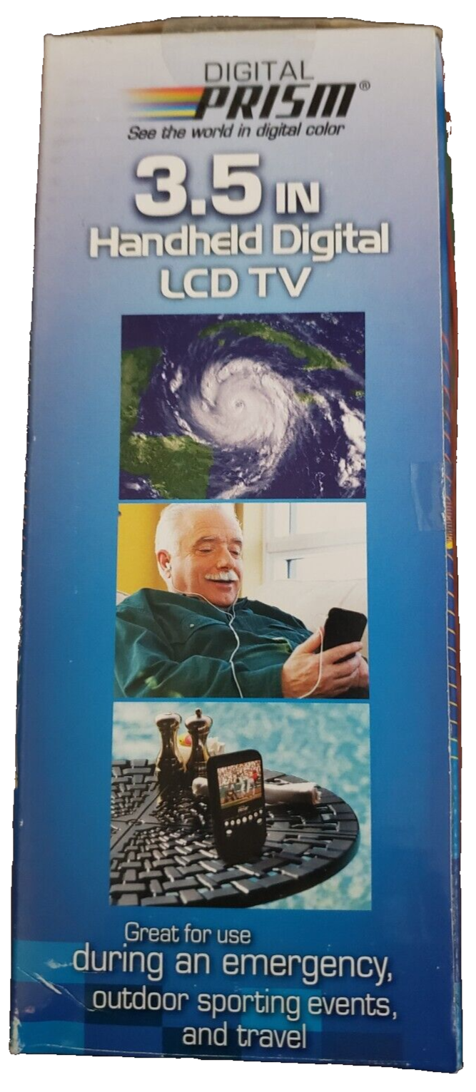 Digital Prism 3.5" Handheld Digital LCD TV Portable TV BRAND NEW