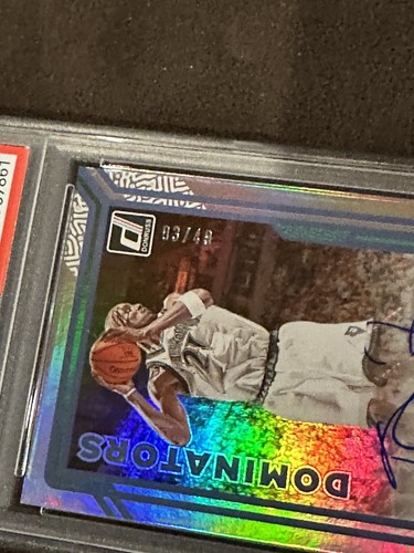 PSA 9 2023-24 Panini Donruss /49 KEVIN GARNETT Auto Autograph Dominators Wolves - Picture 2 of 4