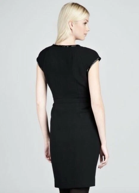 TORY BURCH GIA ABITO TUBINO NERO IMPREZIOSITO BUCO DELLA SERRATURA tg 4