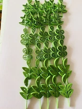 DIY Paper Quilling Leave Bunch Handmade Scrapbooking Craft Wall Art New LOT-30