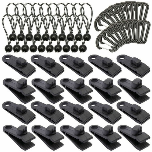 60x Planenhalter Planen Befestigung Klemme Clips Spanner Für Zelt Abdeckplane DE - Bild 2 von 12