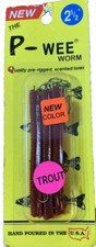 IKE-CON BaitP-Wee 2 1/2" Worm Blood Worm New Color For Trout-Brand New-SHIP 24HR