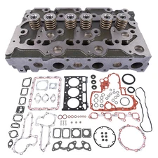 D1703 Complete Cylinder Head & Gasket for Kubota 1A033-03043 16487-03040 Bobcat