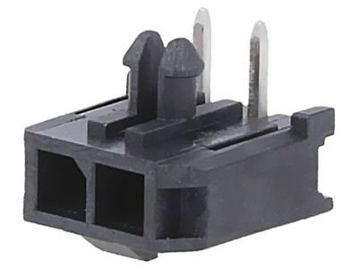 2X 43650-0201 MicroFit 3.0 SR RA TH Peg 15Au 2Ckt MOLEX