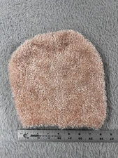 Shaggy Beanie Toque Youth Girls One Size Pink Knit Fuzzy Soft Acrylic Blend