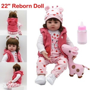 55cm Silicone Reborn Poupee Bebe Nouveau Ne Fille Realiste Cadeau Fait Main C Ebay