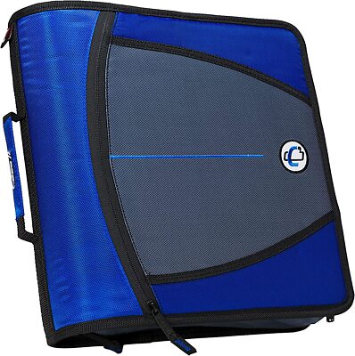 Case-it De Mighty Zip Tab Rits Binder - 3 Inch O-ringen - 5 Color Case-it De Mighty Zip Tab Rits Binder - 3 Inch O-ringen - 5 Color
