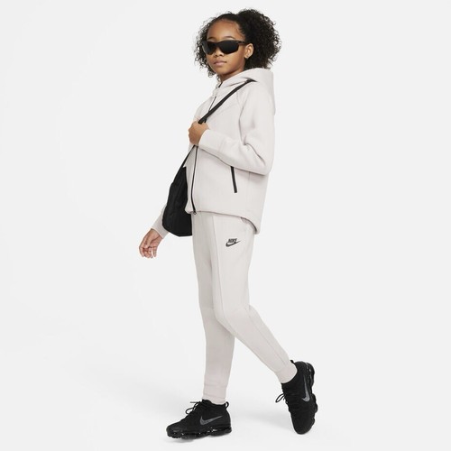 Nike Tech Fleece Full Tracksuit Set Big Kids Girls Grey Purple Large Age 12-13 - Picture 12 of 13