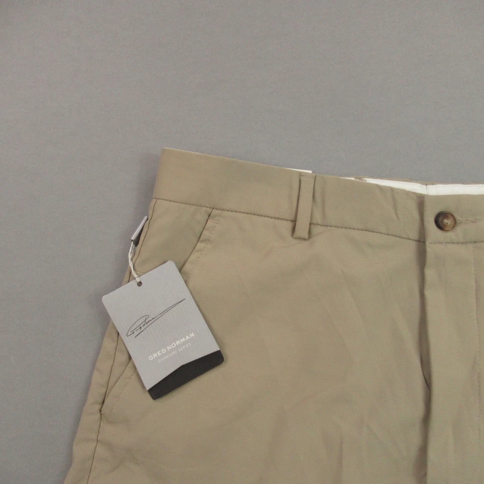 Pantalones Cortos Greg Norman Para Hombre 32 Bolsillos Botón Ligeros Aire Libre Informales Chinos Foto 2 de 4