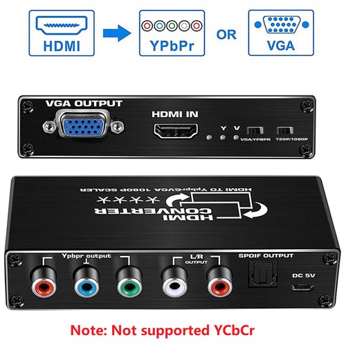 New HDMI to RGB Converter 1080P HDMI to Ybprp Component Converter With Audio - Picture 15 of 15