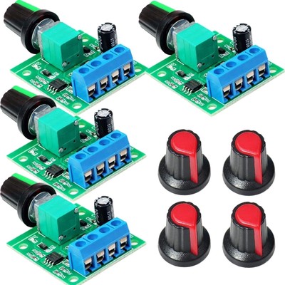 Gebildet 4pcs PWM Niederspannungs-Motordrehzahlregler DC 1.8V/3V/5V/6V/12V 2A...