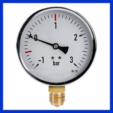 Manometer Vakuum-Manometer Güllefass 1/2" unten 100mm -1 bis 3 Bar Gülletechnik