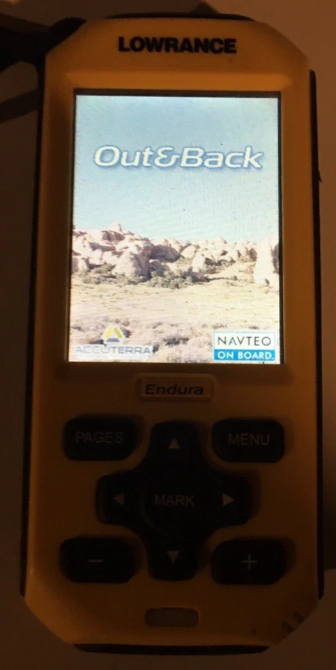 Lowrance Endura Out&Back Outdoor GPS Navigator Vintage Hiking GeoCaching - Image 2 of 4