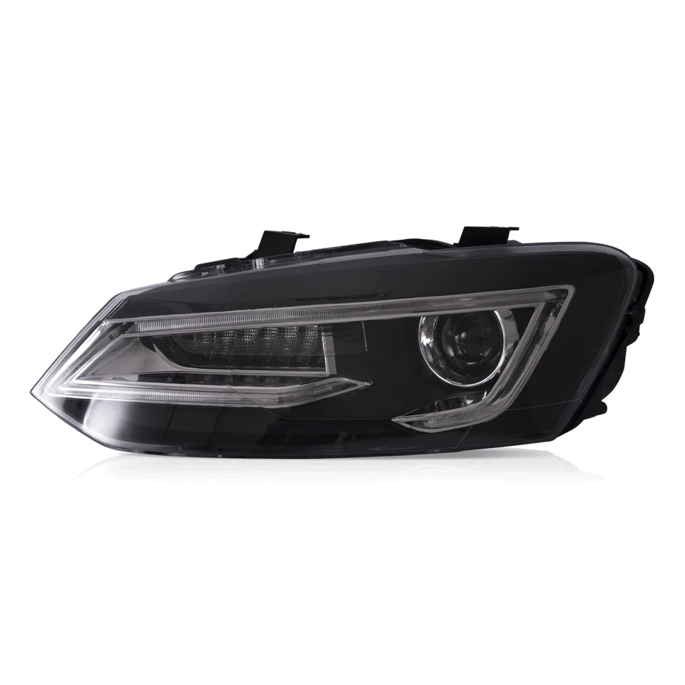 VLAND Pair Volkswagen Polo Hatch 2011-2017 Sequential LED-Projector Headlights - image 2 of 4